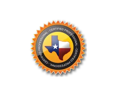 Certified professional seal for Texas Defensive Driving School